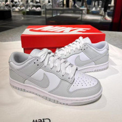 White Gray Dunk Low Cut Men Women Casual Sneaker Shoes