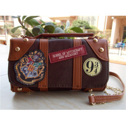Harry Potter Theme Hogwarts PU School Badge Wallet Bag Package Christmas Gift