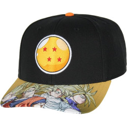 Dragon Ball Hat Z Anime 4 Star Dragon Ball Embroidered Patch Super Saiyan Goku Gohan Trunks Vegeta Precurve Snapback Cap Black